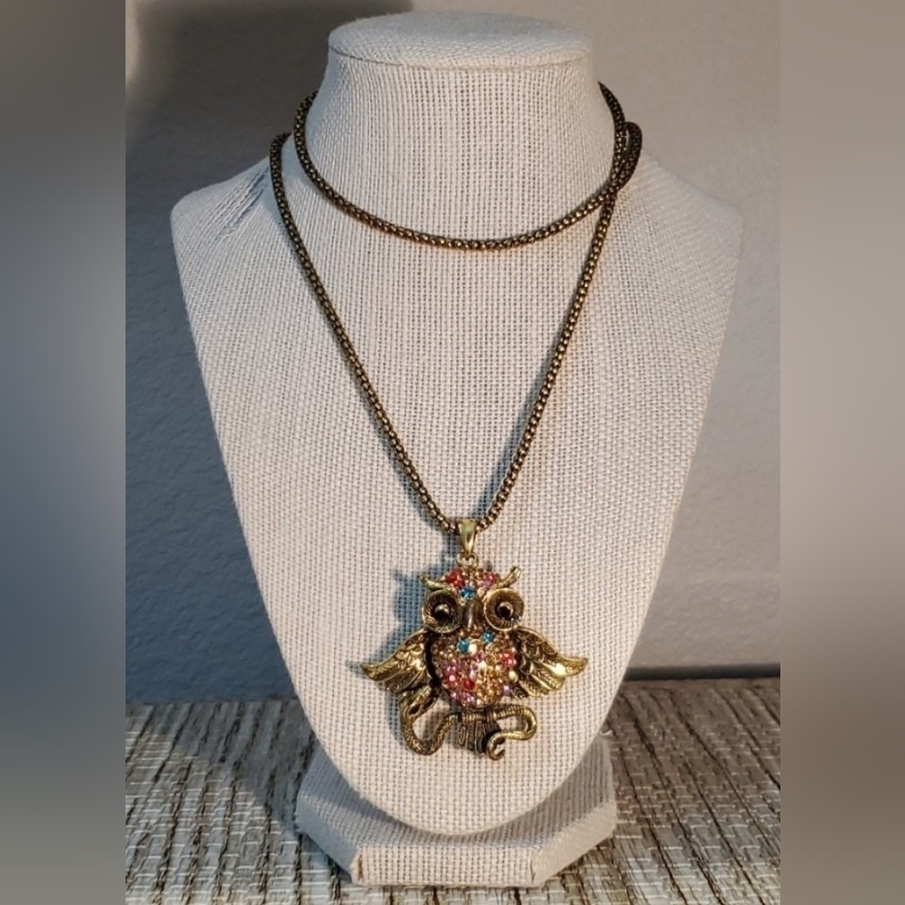 🦋3D OWL WITH COBRA NECKLACE - Picture 8 of 10